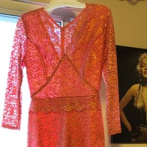 Medium size Rose Gold Midi dress